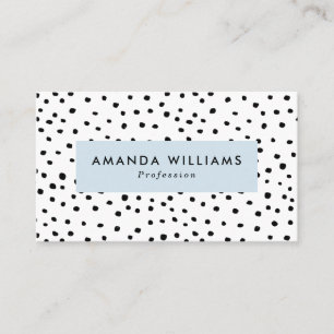Moderne Stippen met inktpatroon Visitekaartje