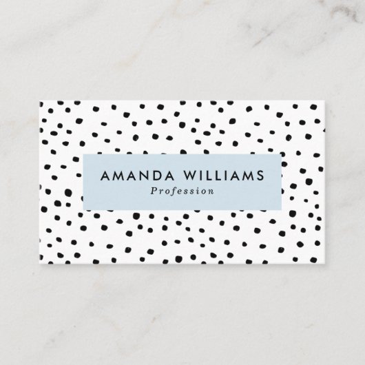 Moderne Stippen met inktpatroon Visitekaartje (Voorkant)