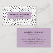 Moderne Stippen met inktpatroon Visitekaartje (Voorkant / Achterkant)