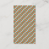 Moderne Stippen Monogram Aangepaste Visitekaartjes (Achterkant)