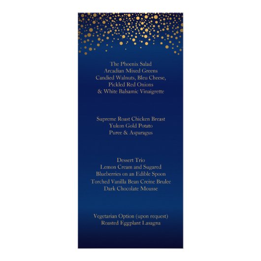 Moderne Stippen op de dag van het huwelijk - Menu (Achterkant)