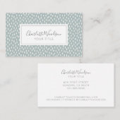 Moderne Stippen Pattern Professional Visitekaartje (Voorkant / Achterkant)