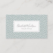 Moderne Stippen Pattern Professional Visitekaartje (Voorkant)