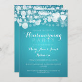 Moderne Stippen Turquoise Kaart (Voorkant / Achterkant)