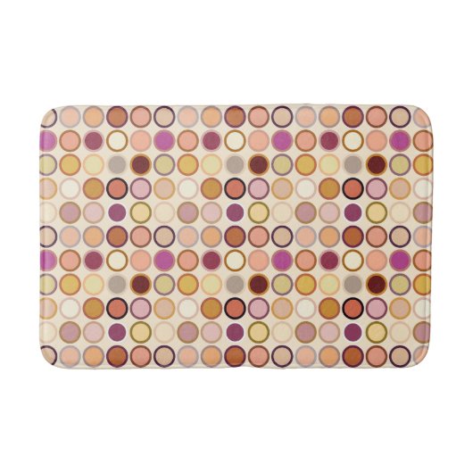 Moderne Stippen uit de middeleeuwen - beige en neu Badmat (Voorkant)
