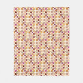 Moderne Stippen uit de middeleeuwen - beige en neu Fleece Deken (Voorkant)