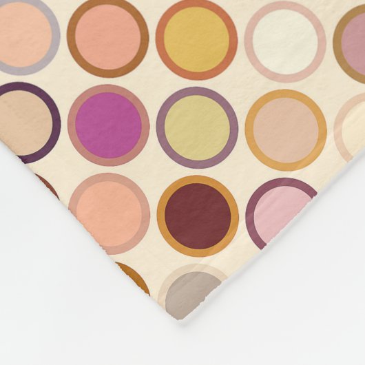 Moderne Stippen uit de middeleeuwen - beige en neu Fleece Deken (Hoek)
