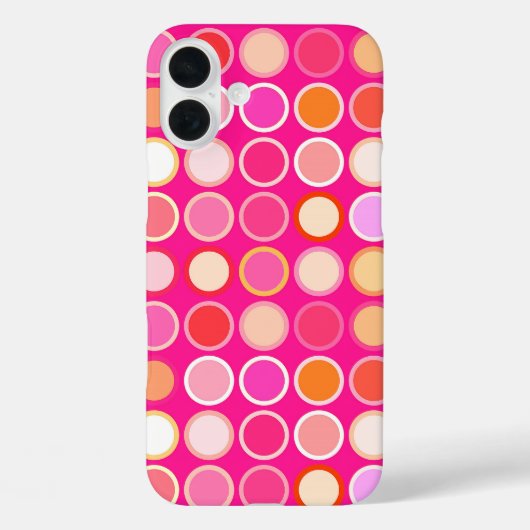 Moderne Stippen uit de middeleeuwen - diepe roze e Case-Mate iPhone Case (Achterkant)