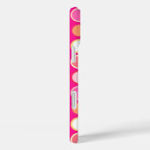 Moderne Stippen uit de middeleeuwen - diepe roze e Case-Mate iPhone Case (Achterkant / Rechts)