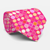Moderne Stippen uit de middeleeuwen - diepe roze e Stropdas (Opgerold)