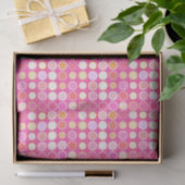 Moderne Stippen uit de middeleeuwen, diepe roze en Tissuepapier (Geschenk)