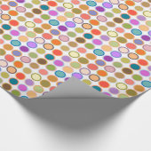 Moderne Stippen uit de middeleeuwen, multi-kleuren Cadeaupapier (Hoek)