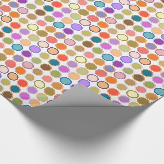 Moderne Stippen uit de middeleeuwen, multi-kleuren Cadeaupapier (Hoek)