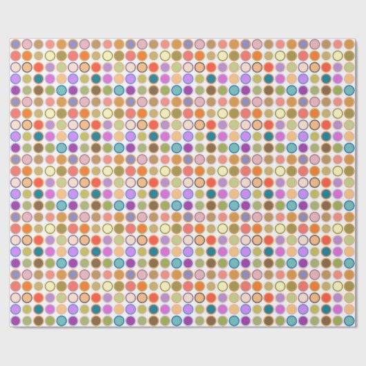 Moderne Stippen uit de middeleeuwen, multi-kleuren Cadeaupapier (Vlak)