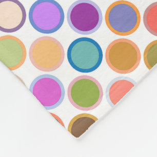 Moderne Stippen uit de middeleeuwen, multi-kleuren Fleece Deken