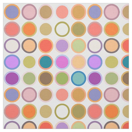 Moderne Stippen uit de middeleeuwen, multi-kleuren Stof (Swatch)