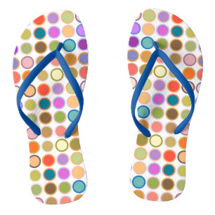 Moderne Stippen uit de middeleeuwen, multi-kleuren Teenslippers