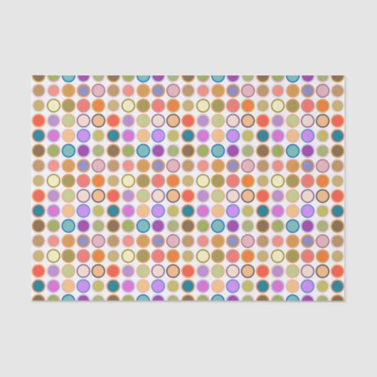 Moderne Stippen uit de middeleeuwen, multi-kleuren Tissuepapier (Voorkant)