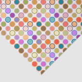 Moderne Stippen uit de middeleeuwen, multi-kleuren Tissuepapier (Detail)