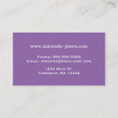 Moderne Stippen uit de middeleeuwen, multi-kleuren Visitekaartje (Achterkant)