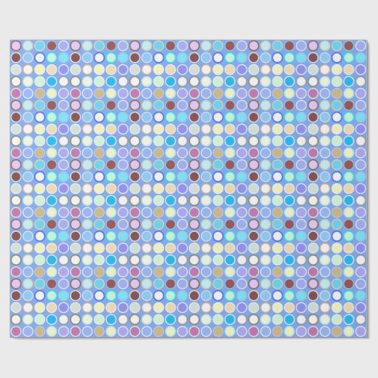 Moderne Stippen uit de middeleeuwen - sky blue & m Cadeaupapier (Vlak)