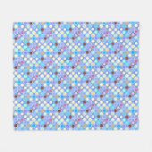 Moderne Stippen uit de middeleeuwen - sky blue & m Fleece Deken (Voorkant (Horizontaal))