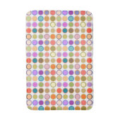 Moderne Stippen uit de middeleeuwen - wit met meer Badmat (Voorkant Verticaal)