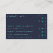 Moderne stippen voor equalizer visitekaartje (Achterkant)