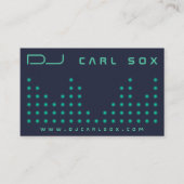 Moderne stippen voor equalizer visitekaartje (Voorkant)