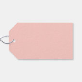 Moderne Stippen Zacht Roze Cadeaulabel (Achterkant Horizontaal)