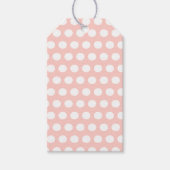 Moderne Stippen Zacht Roze Cadeaulabel (Voorkant)