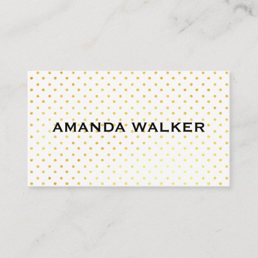 Moderne Stippenprint Visitekaartje (Voorkant)
