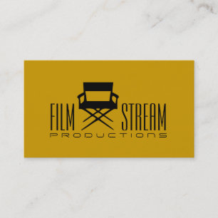 Moderne stoel voor filmregisseur Filmproducent Visitekaartje