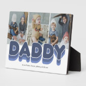 Moderne Stoere Papa Foto Fotoplaat (Zijkant)