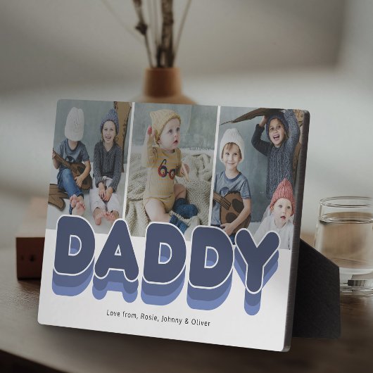 Moderne Stoere Papa Foto Fotoplaat