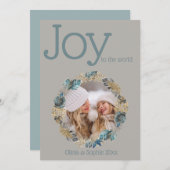 Moderne Stof Blauw Goud Blad Foto Frame (Voorkant / Achterkant)