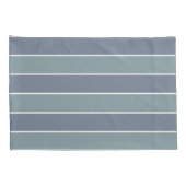 Moderne Stof Blauw Groen Strepen Kussensloop (Achterkant-Rechts)