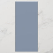 Moderne Stof Blauw Kruis Jongen Eerste Communie Menu (Achterkant)
