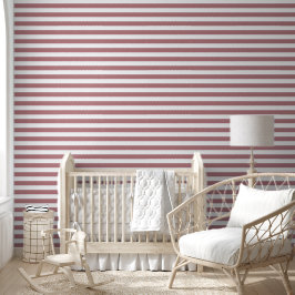 Moderne Stof Roze Strepen Behang