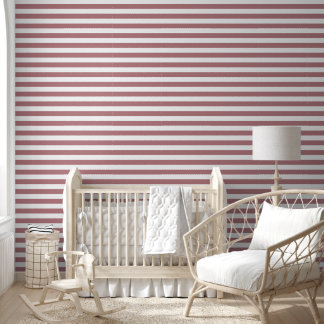 Moderne Stof Roze Strepen Behang