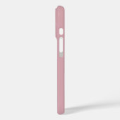 Moderne Stof Roze Wit Monogram Naam Case-Mate iPhone Case (Achterkant / Links)