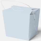 Moderne Stofblauwe Kustbruiloft Bedankdoosjes (Achterkant)