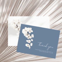 Moderne Stofblauwe Witte Orchidee Bloemrijke Baby 