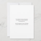 Moderne stoffige overlay foto Afstuderen Aankondiging (Achterkant)