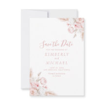 Moderne stoffige roos bloemenbruiloft