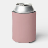 Moderne stoffige roze monogram trouwfeest cadeautj blikjeskoeler (Blikje Achterkant)