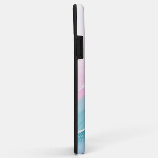Moderne Stone Dusty Blue Marmer Case-Mate iPhone Case (Achterkant/rechts)