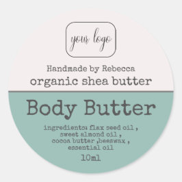 Moderne stoomblauwe romp Voeg je Logo etiket toe