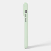 Moderne Stout Groene Initiële Monogram iPhone Hoesje (Linkerkant)