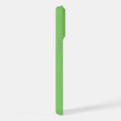 Moderne Stout Groene Initiële Monogram iPhone Hoesje (Rechterkant)
